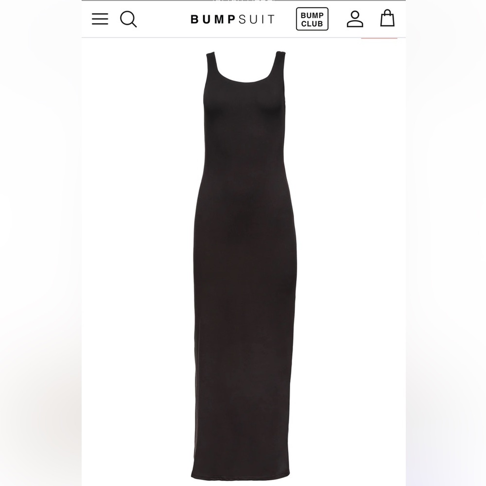 Bumpsuit The Elle Dress in Black | size Medium | sleeveless Midi dress